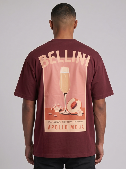 T-shirt graphique oversize Bellini en tissu épais