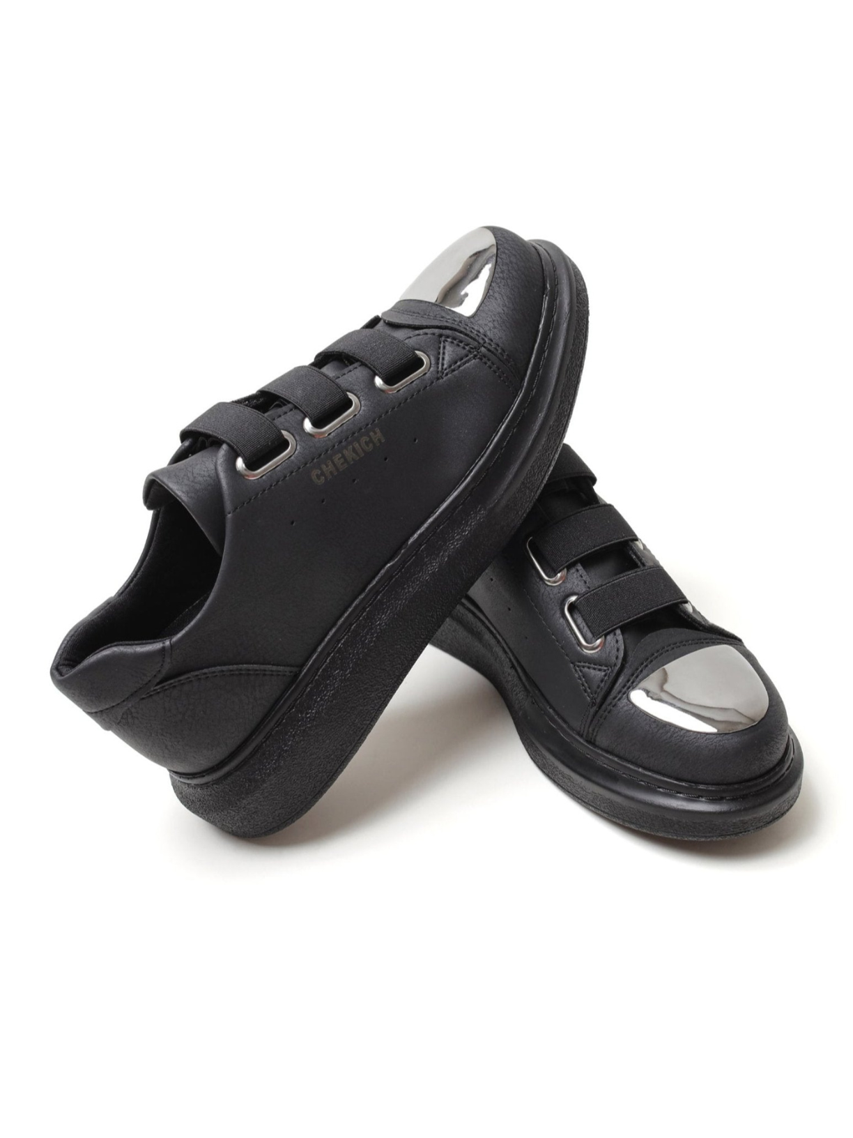 Women's Luiz X Midnight Majesty slip-on sneaker in black by Apollo Moda, view 2