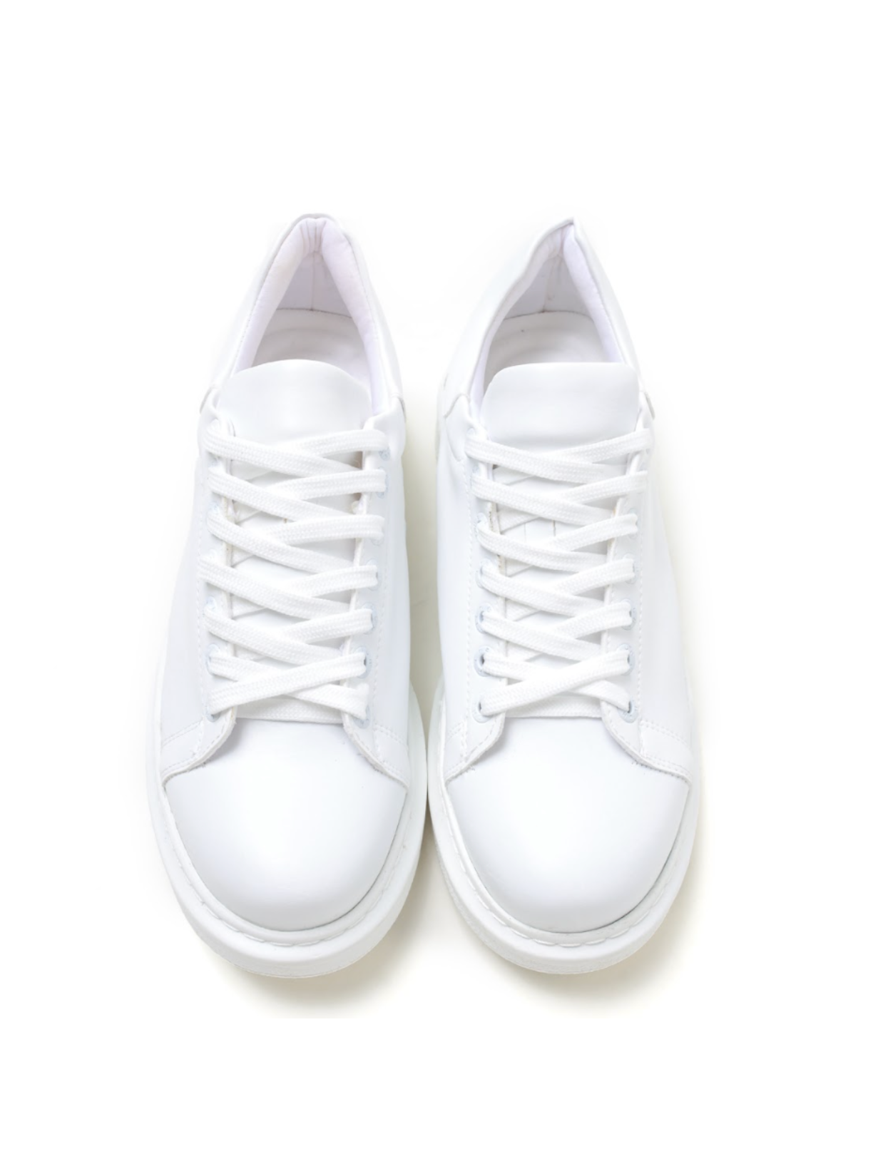 Women's Pluto Pure White casual sneaker in white by Apollo Moda, view 4