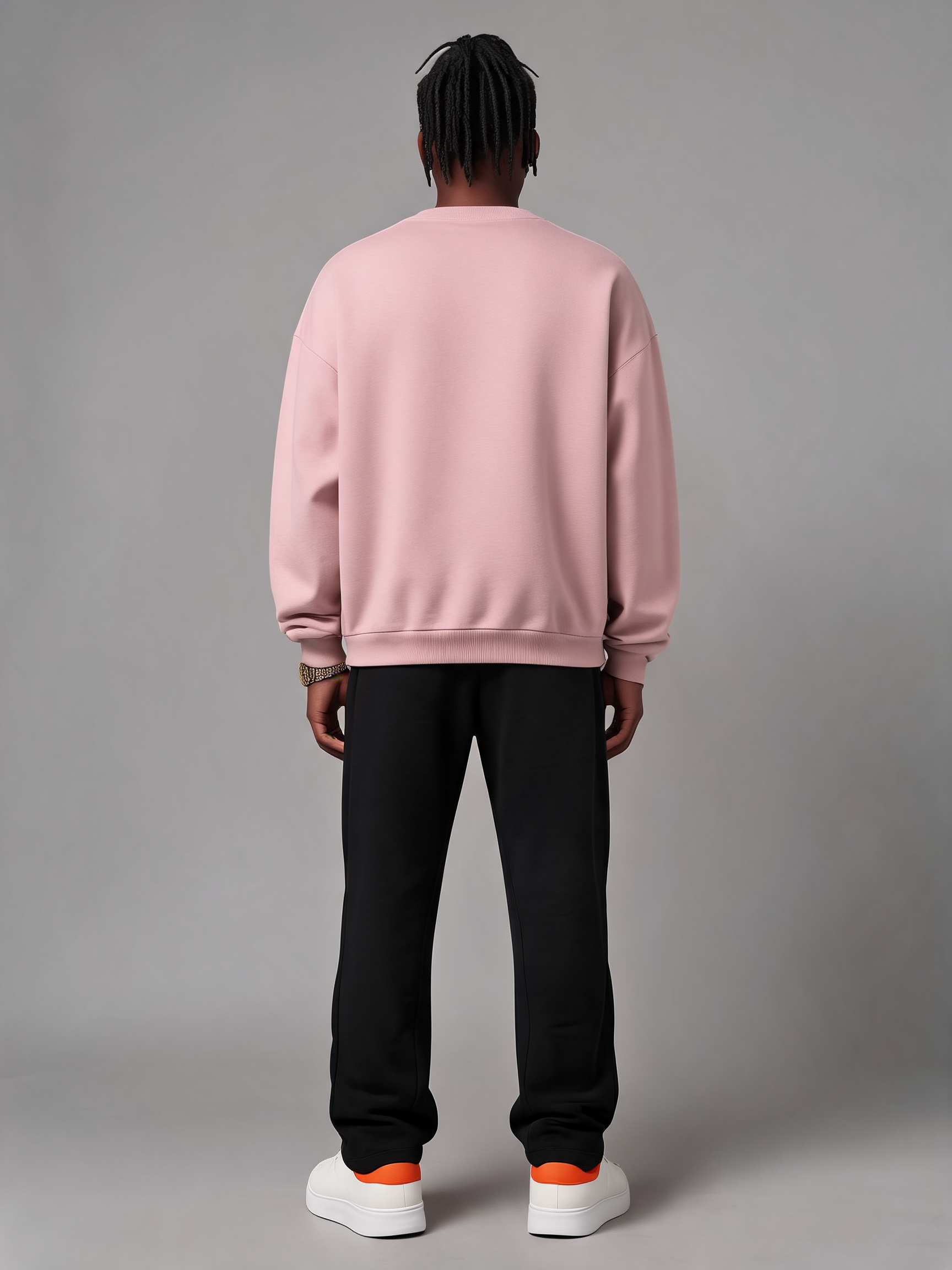 You Are All Illegal oversized sweatshirt in pink by Apollo Moda, view 3
