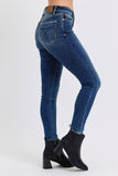 Judy Blue Full Size Run Jean skinny à taille moyenne avec doublure thermique