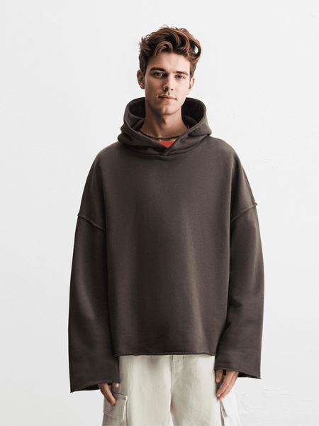 Sweat à capuche oversize boxy