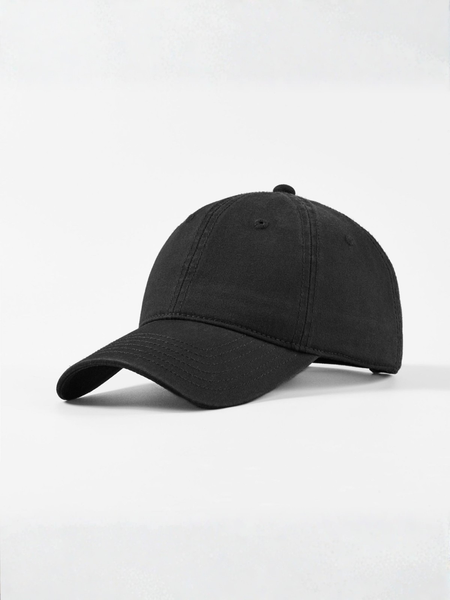Casquette en sergé de coton noir minuit