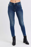 Judy Blue Full Size Run Jean skinny à taille moyenne avec doublure thermique