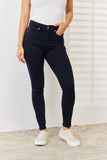 Judy Blue Full Size Garment Dyeed Tummy Control Skinny Jeans