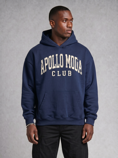 Sweat à capuche oversize lourd Club Collegiate