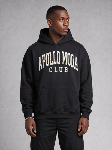 Sweat à capuche oversize lourd Club Collegiate