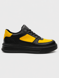 Apollo Moda Men's Artemis Solar black and yellow chunky sneaker, main product photo