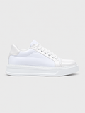 Apollo Moda Men's Titan Arctic all-white chunky sneaker with mesh upper, main product photo