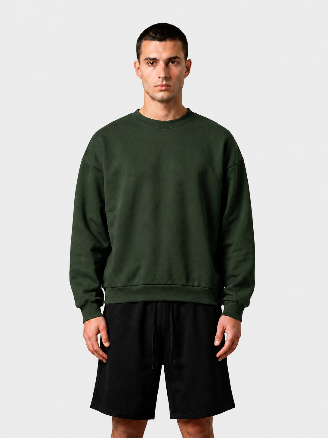 Sweat-shirt col rond oversize Club Collegiate