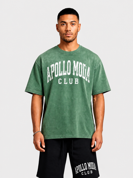T-shirt oversize Club dégradé lavé