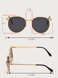 Lunettes de mode à monture métallique pour hommes