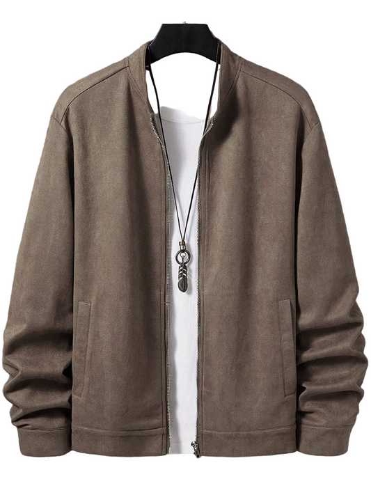 Veste tricotée ajustée à manches longues pour homme
