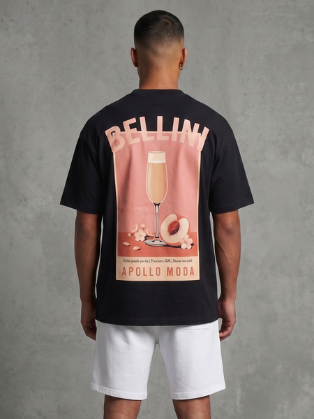 T-shirt graphique oversize Bellini en tissu épais