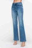 bytos Full Size Cat's Whiskers Mid Rise Bootcut Jeans