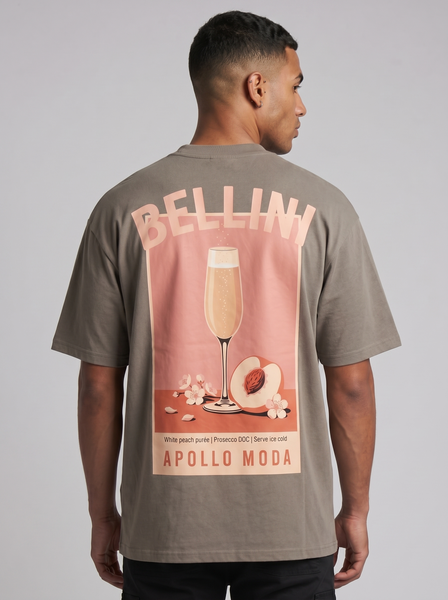 T-shirt graphique oversize Bellini en tissu épais