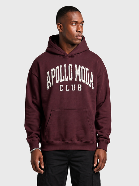 Sweat à capuche oversize lourd Club Collegiate