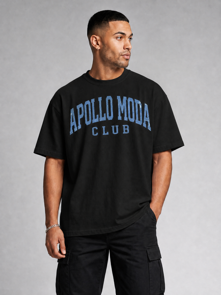 T-shirt graphique universitaire oversize Club