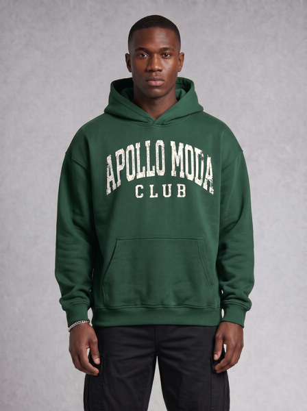 Sweat à capuche oversize lourd Club Collegiate